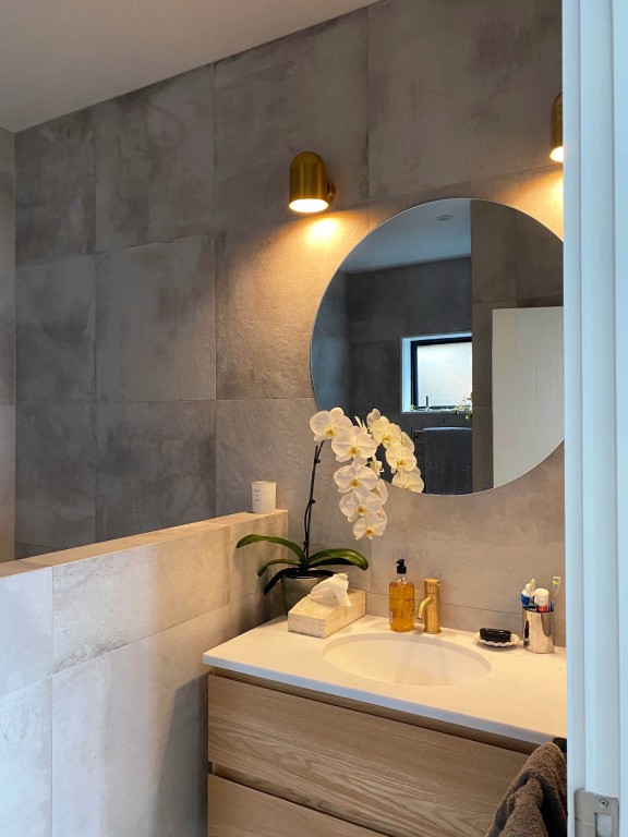 Fully Tiled Mid Range Bathroom Renovation Smith & Sons