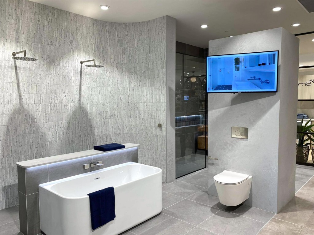Harvey Norman Bathroom Display | Smith & Sons